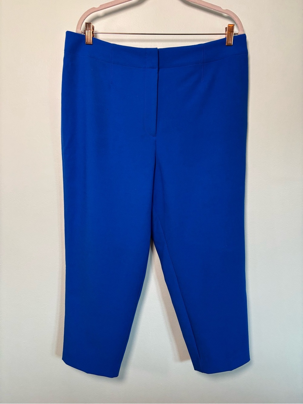 Anne Taylor - Blue Cropped Ponte Pants - Size 16 Petite